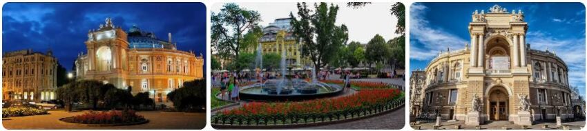 Attractions in Odessa, Ukraine